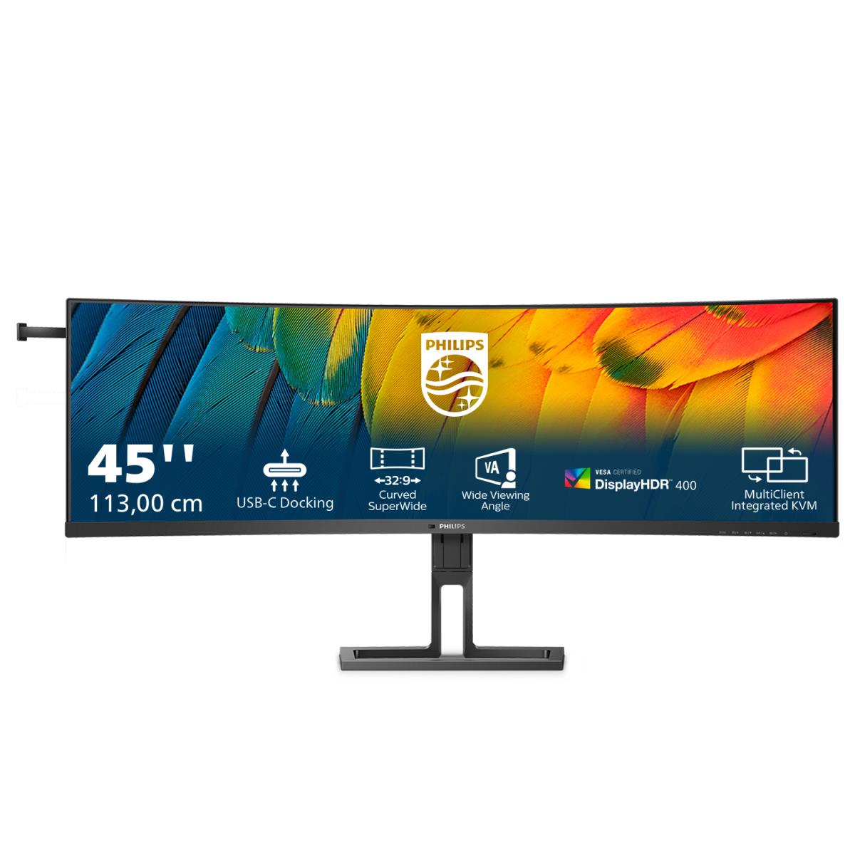 PHILIPS Desktop Curved USB-c Monitor - 45b1u6900c - 45in - 5120 X 1440 - Superwide