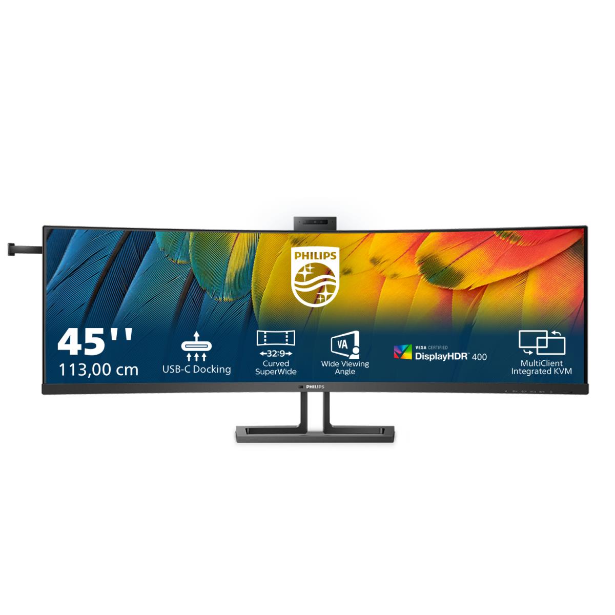 PHILIPS Desktop Curved USB-c Monitor - 45b1u6900ch - 45in - 5120 X 1440 - Superwide