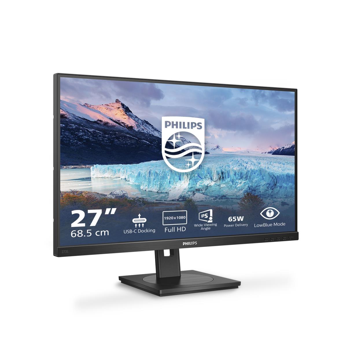 PHILIPS Desktop USB-c Monitor - 273s1 - 27in - 1920x1080 - S Line
