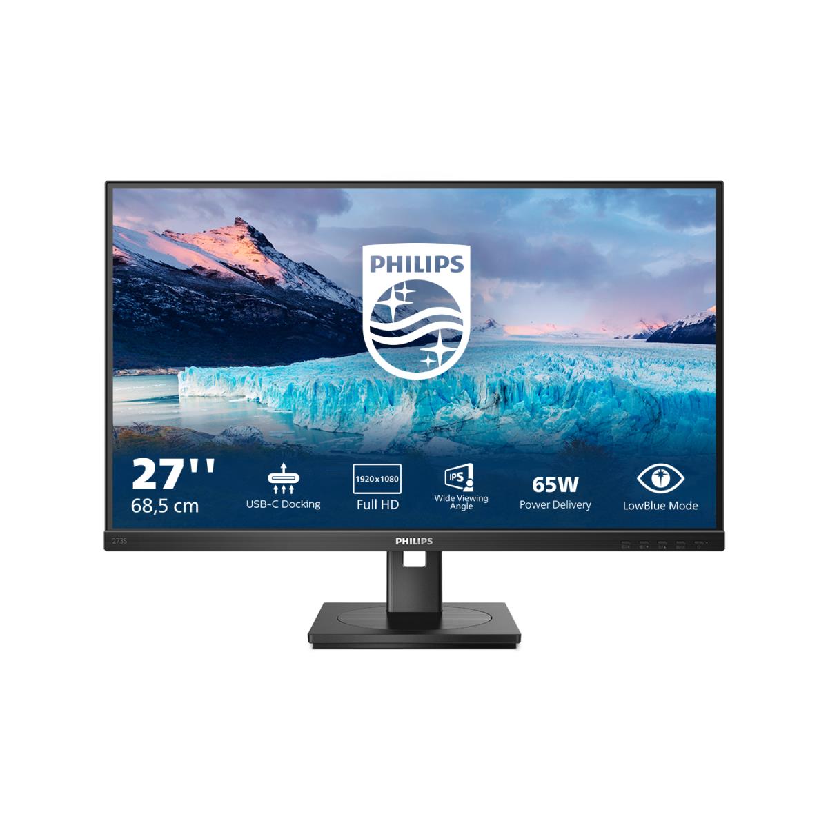 PHILIPS Desktop USB-c Monitor - 273s1 - 27in - 1920x1080 - S Line