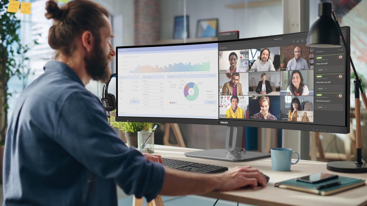 PHILIPS Curved USB-c Monitor - 49b2u6900ch - 49in - 5120 X 1440 - 32:9 Superwide Curved