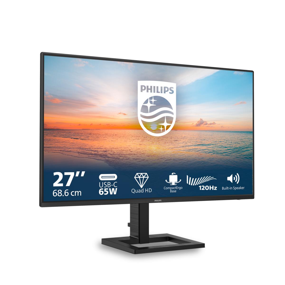PHILIPS Desktop USB-c Monitor - 27e1n1600ae - 27in - 2560 X 1440