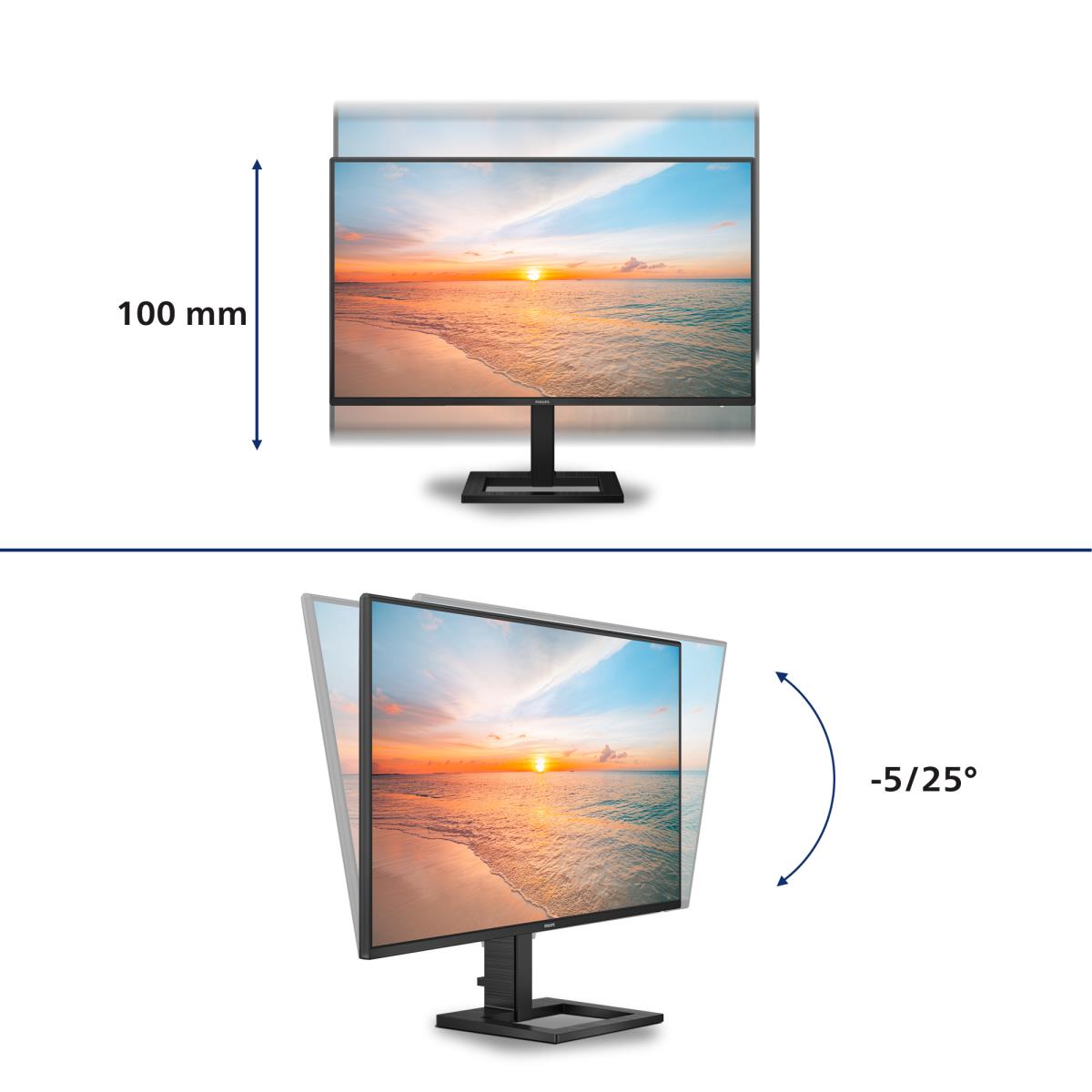 PHILIPS Desktop USB-c Monitor - 27e1n1600ae - 27in - 2560 X 1440
