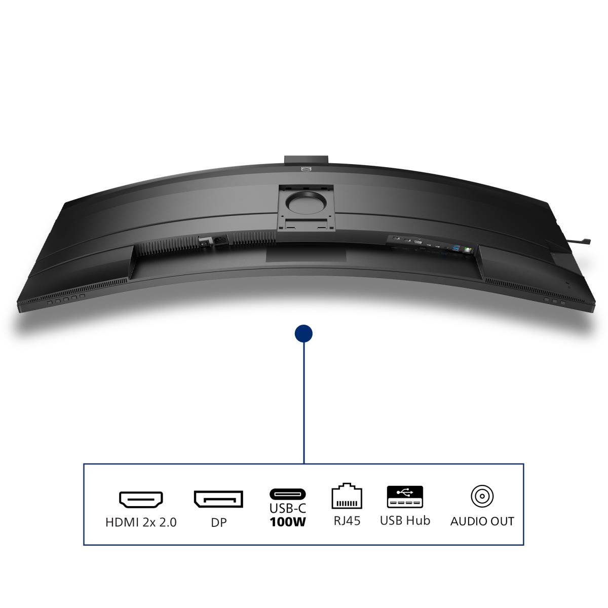 PHILIPS Curved Monitor - 49b2u6900ch - 49in - 5120 X 1440 - 32:9 Superwide Thunderbolt
