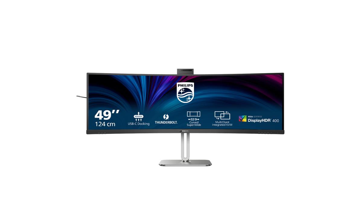 PHILIPS Curved Monitor - 49b2u6900ch - 49in - 5120 X 1440 - 32:9 Superwide Thunderbolt
