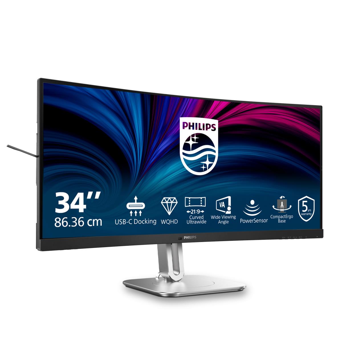 PHILIPS Desktop USB-c Curved Monitor - 34b2u5600c - 34in - 3440x1440