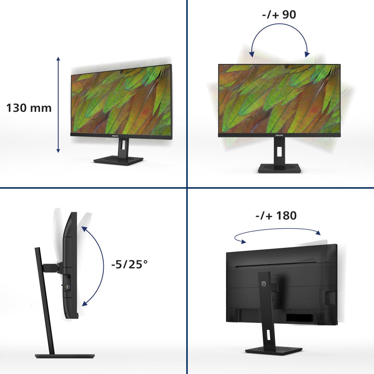 PHILIPS Desktop USB-c Monitor - 27b1u3900 - 27in - 3840x2160