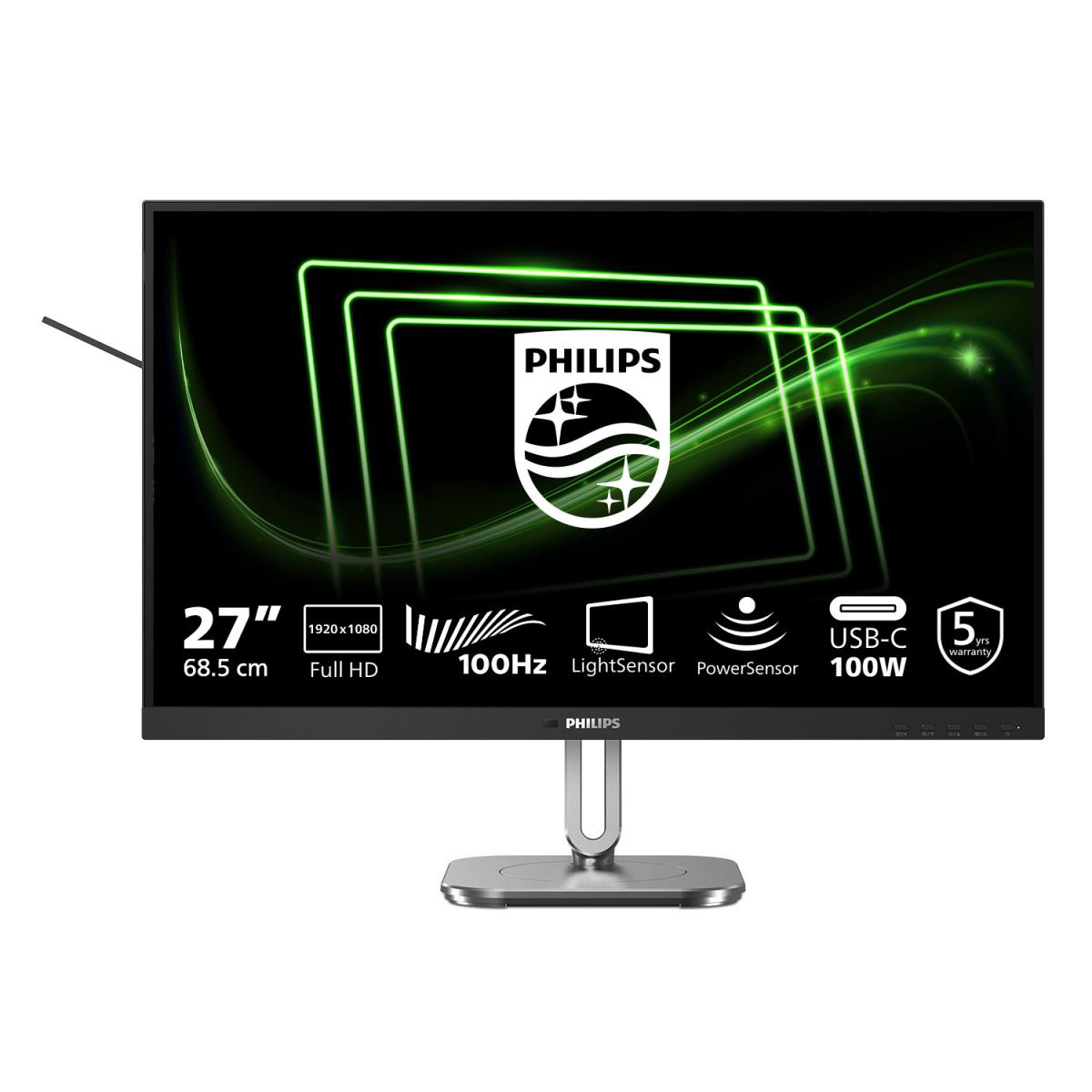 PHILIPS Desktop Monitor - 27b2g5500 - 27in - IPS Qhd Powersensor / Lightsensor