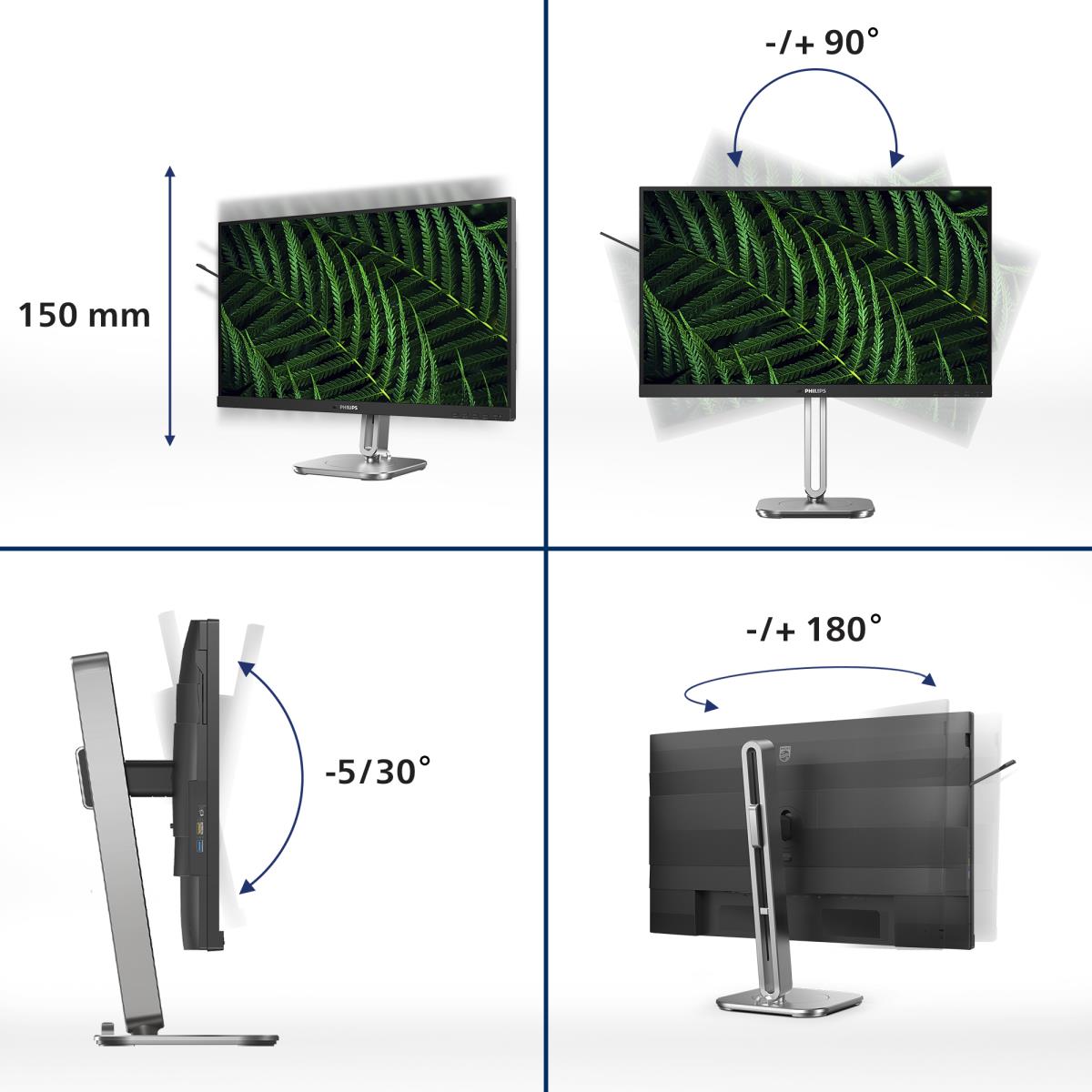 PHILIPS Desktop Monitor - 24b2g5200 - 24in - 1920x1080 - Full Hd