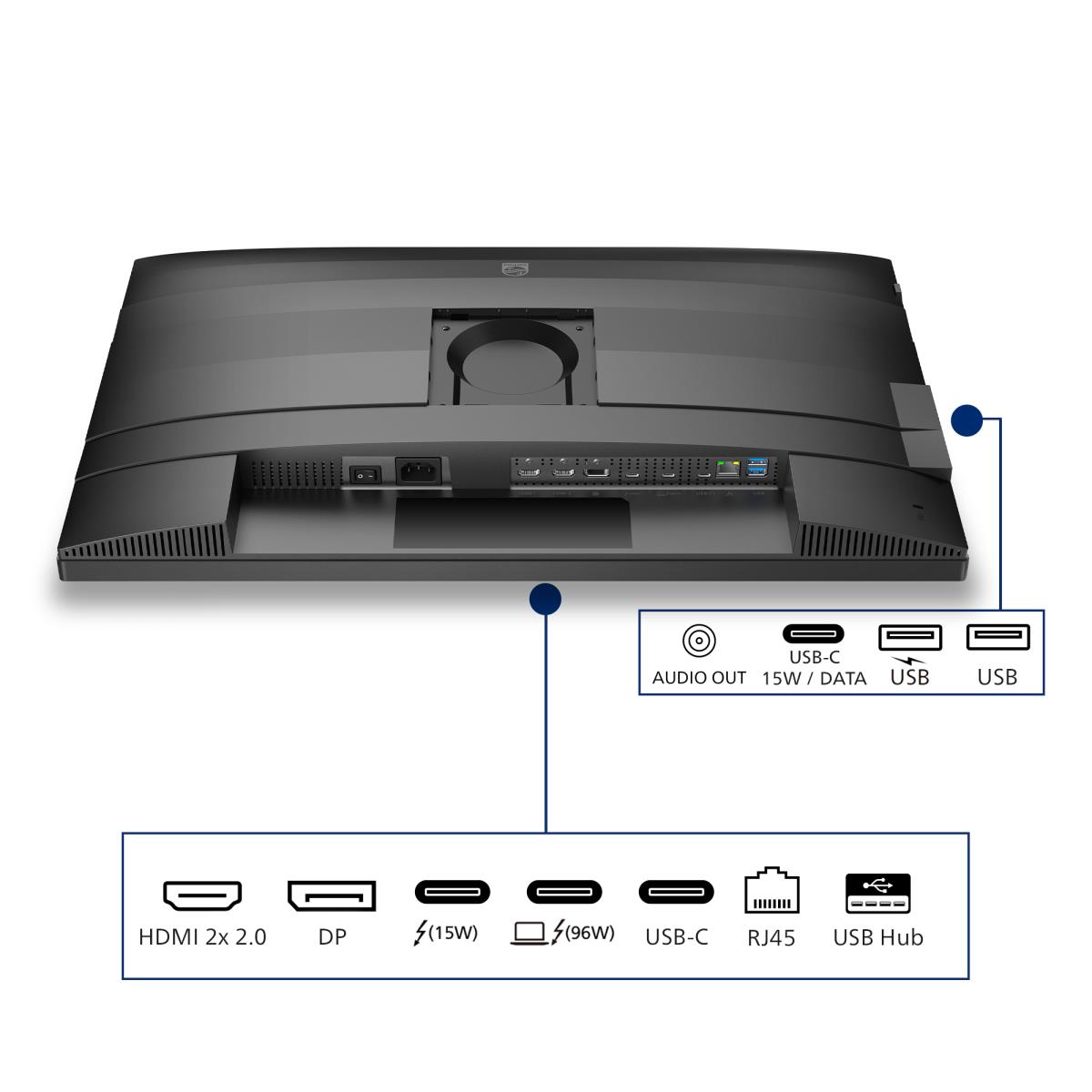 PHILIPS Desktop USB-c Monitor - 27b2u6903 - 27in - Draft With Pop-up Webcam