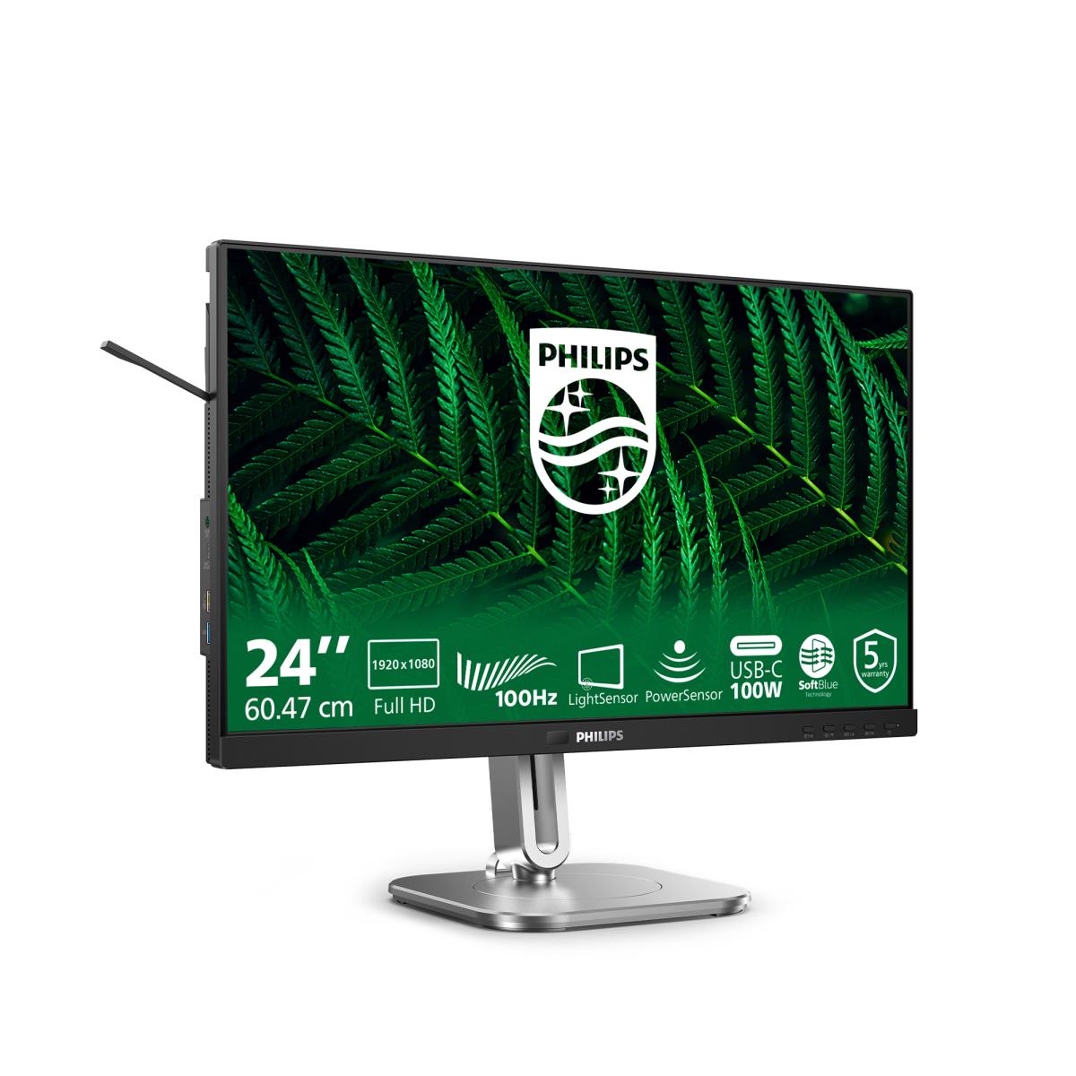 PHILIPS Desktop USB-c Monitor - 24b2g5301 - 24in - 1920x1080 - Full Hd 5000 Series