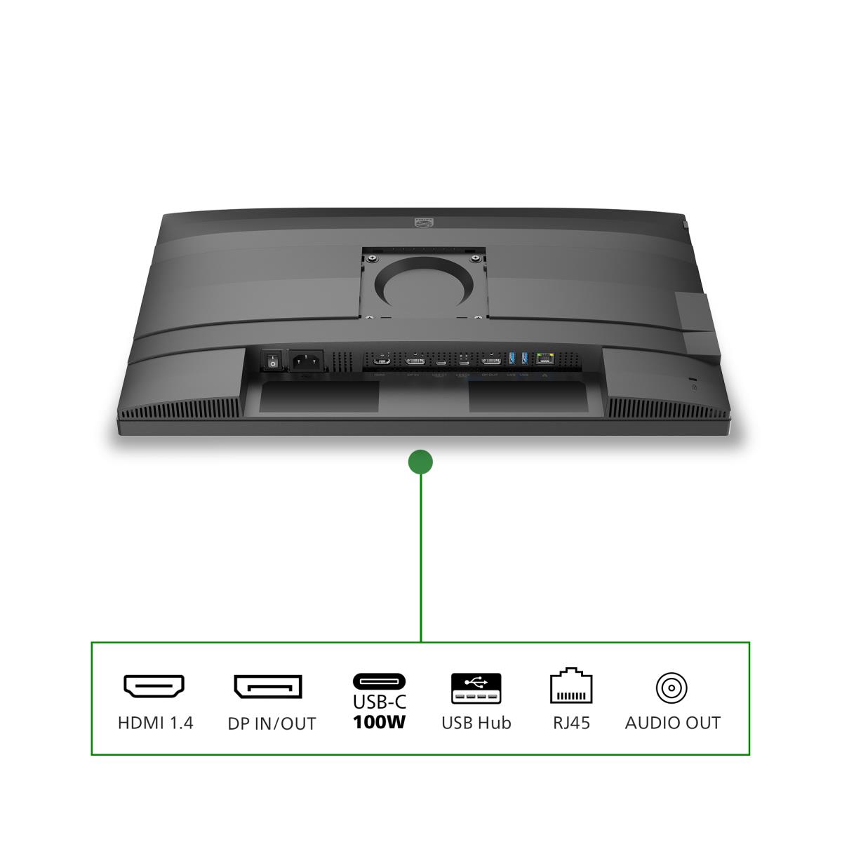 PHILIPS Desktop USB-c Monitor - 24b2g5301 - 24in - 1920x1080 - Full Hd 5000 Series