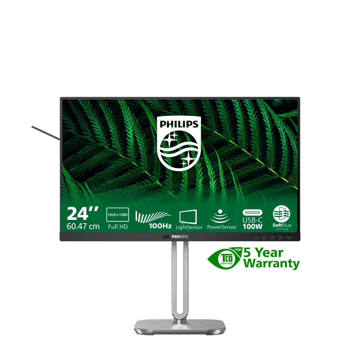 PHILIPS Desktop USB-c Monitor - 24b2g5301 - 24in - 1920x1080 - Full Hd 5000 Series