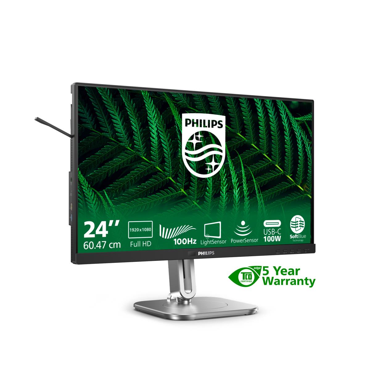 PHILIPS Desktop USB-c Monitor - 24b2g5301 - 24in - 1920x1080 - Full Hd 5000 Series