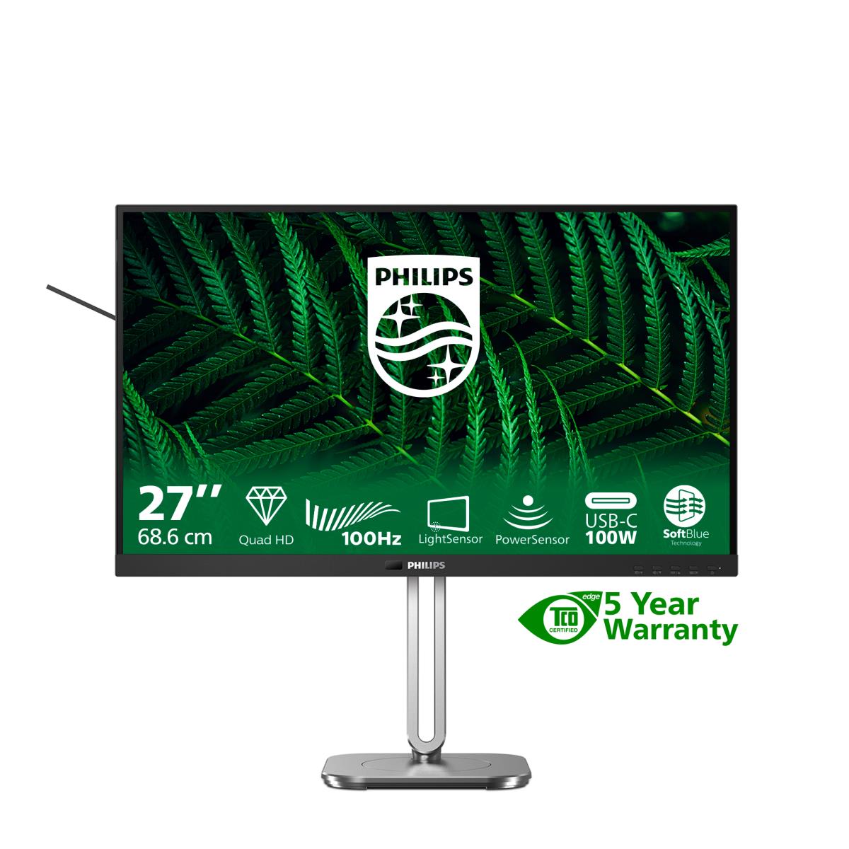 PHILIPS Desktop USB-c Monitor - 27b2g5601 - 27in - IPS Qhd Powersensor