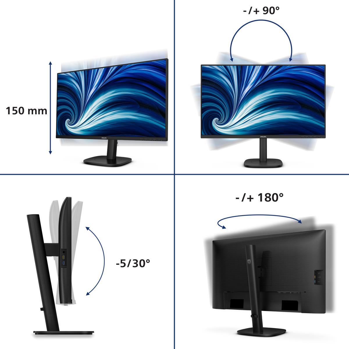 PHILIPS Desktop Monitor - 27b2n3500j - 27in - 2560x1440