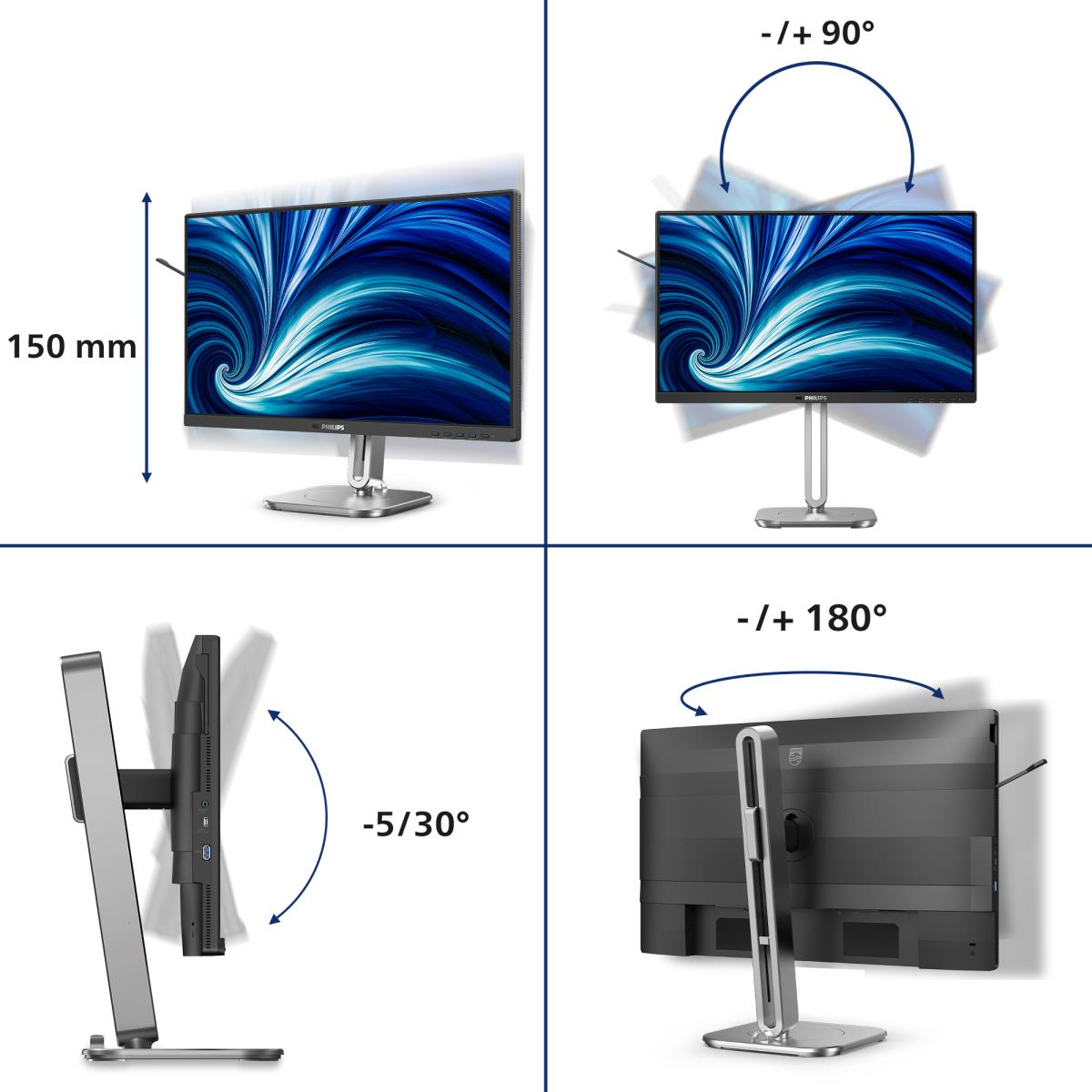 PHILIPS Desktop Monitor - 24b2n4200 - 24in - 1920x1080 - Full Hd