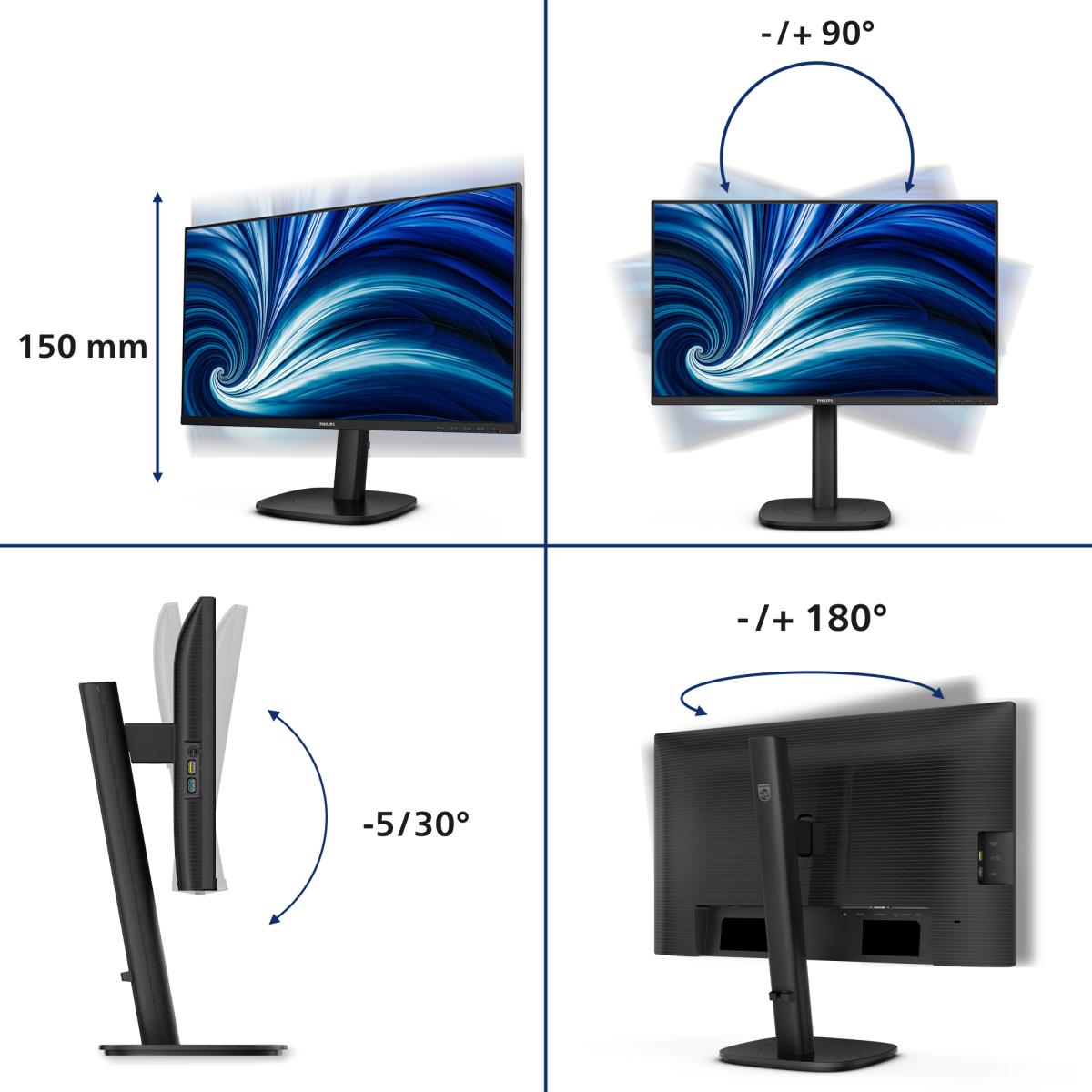 PHILIPS Desktop Monitor - 24b2n3200j - 24in - 1920x1080 - Full Hd