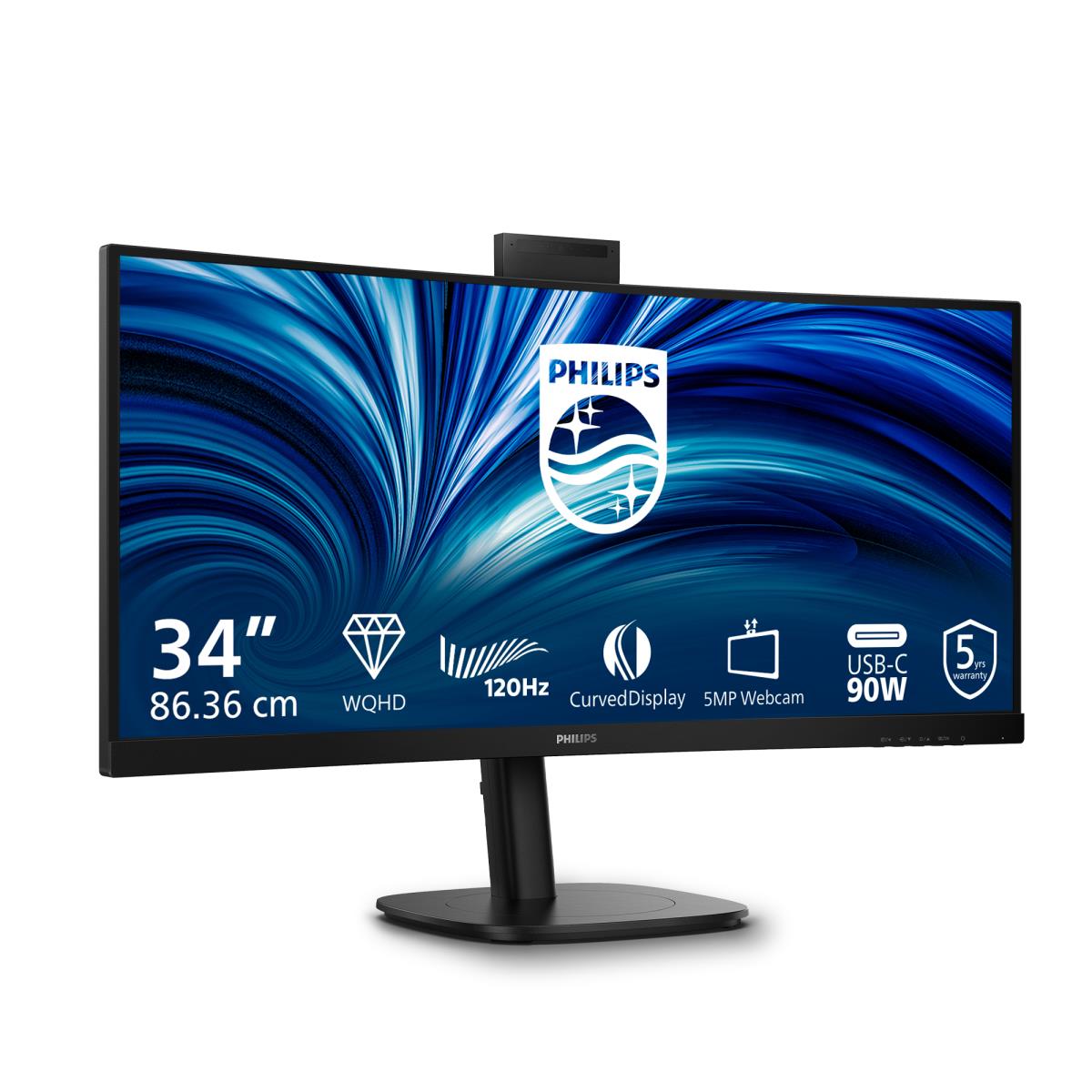 PHILIPS Desktop USB-c Curved Monitor - 34b2u3600ch - 34in - 3440x1440