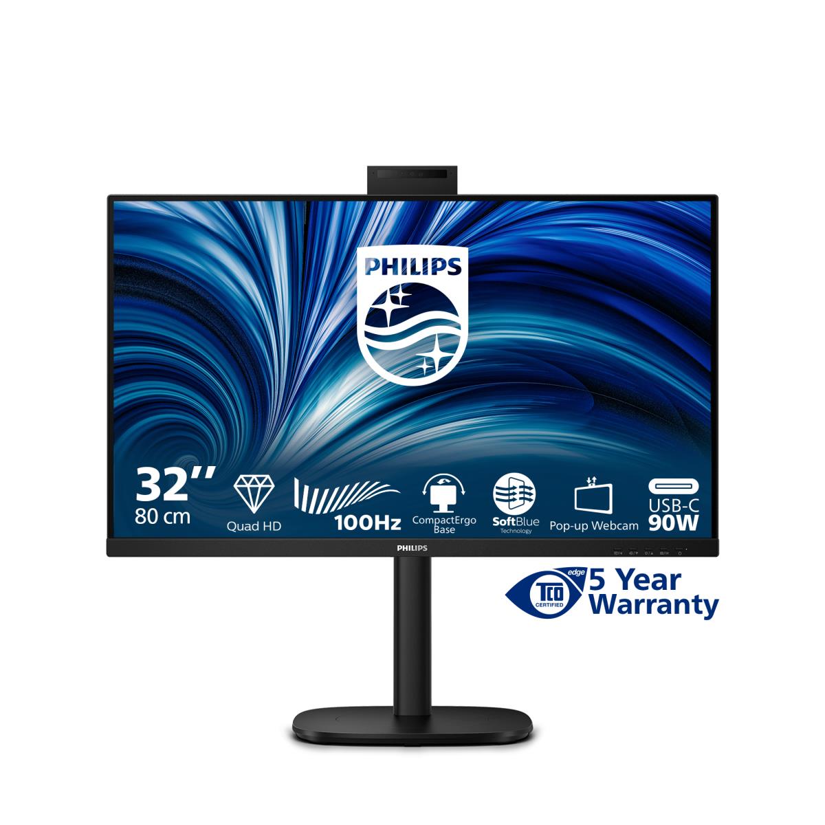 PHILIPS Desktop USB-c Monitor - 32b2u3601h - 32in - 2560x1440