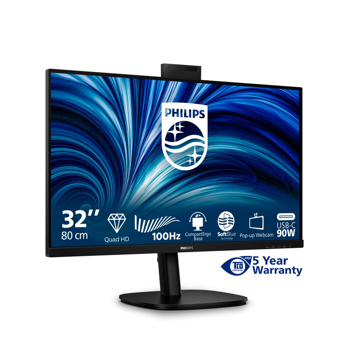PHILIPS Desktop USB-c Monitor - 32b2u3601h - 32in - 2560x1440