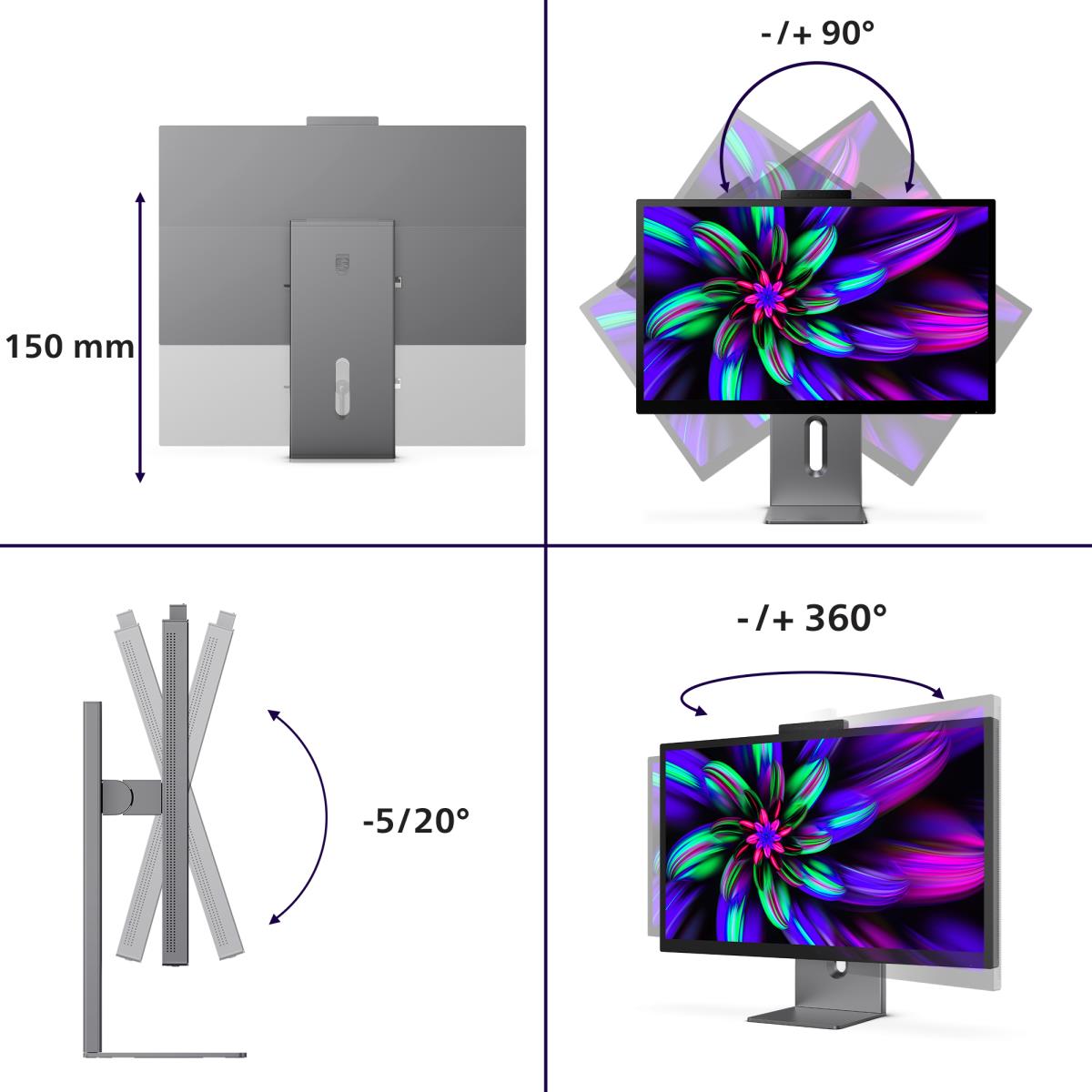 PHILIPS Desktop Monitor - 27e3u7903 - 27in - 5120 X 2880 (5k Uhd)