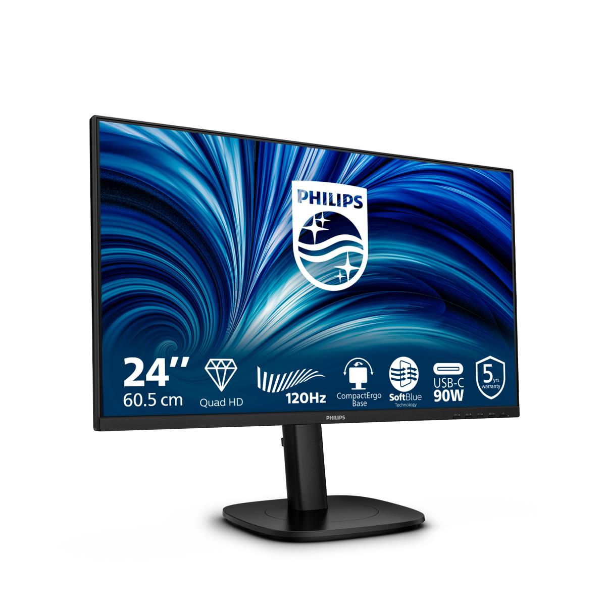 PHILIPS Desktop Monitor - 24b2u3601 - 24in - 2560 X 1440