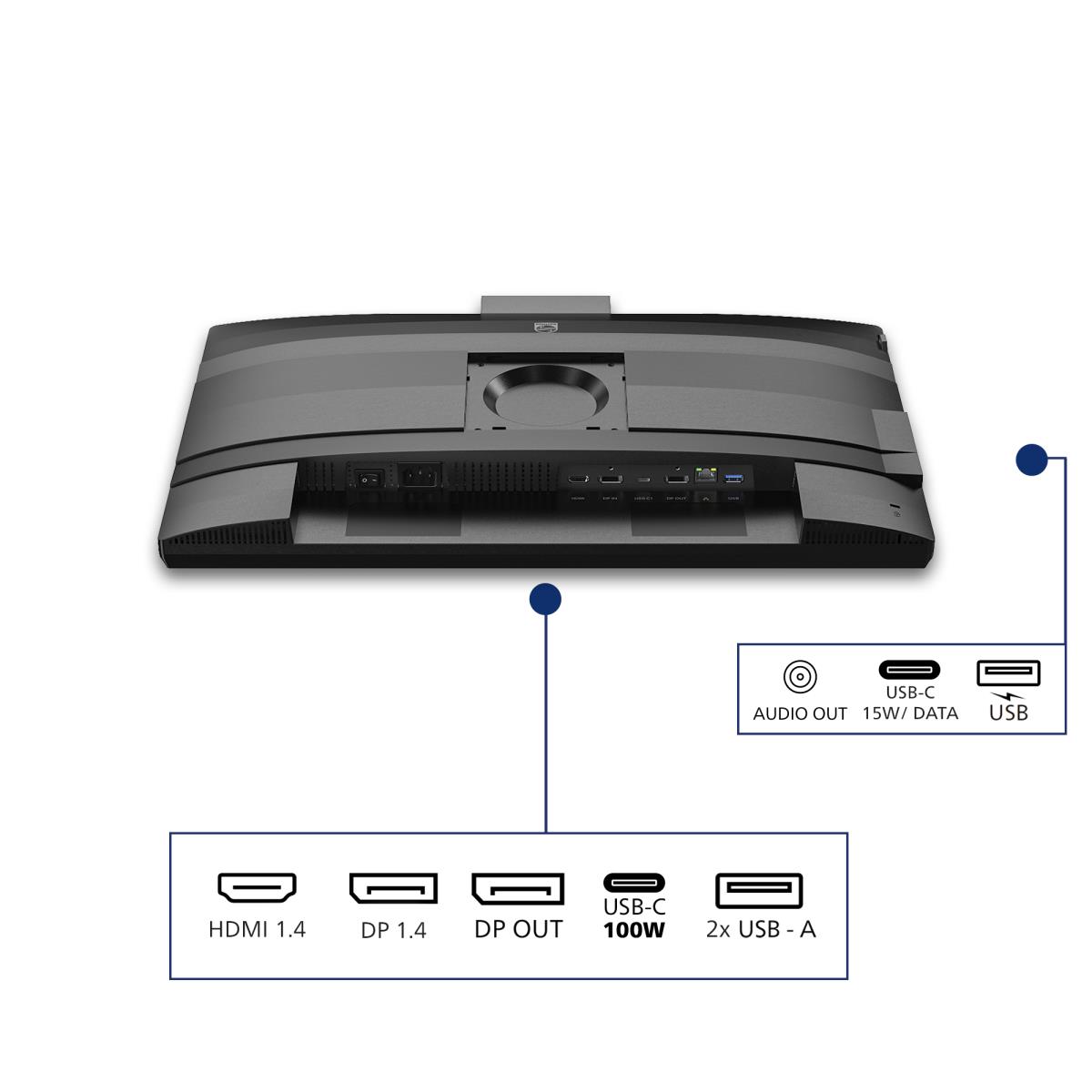 PHILIPS Desktop Monitor - 24b2u4301h - 24in 1920 X 1080