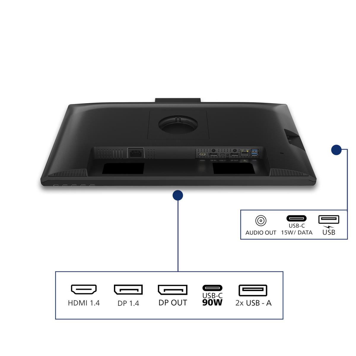 PHILIPS Desktop Monitor With USB-c - 24b2u3301h - 24in - 1920 X 1200 (wuxga)