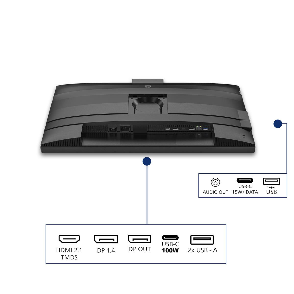 PHILIPS Desktop Monitor - 27b2u4601h - 27in - 2560x1440