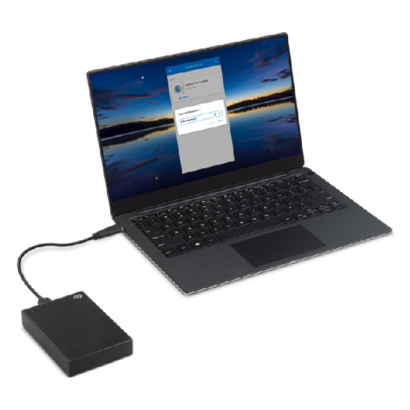 SEAGATE One Touch External HDD With Password Protection 2TB 2.5in Black USB 3.0