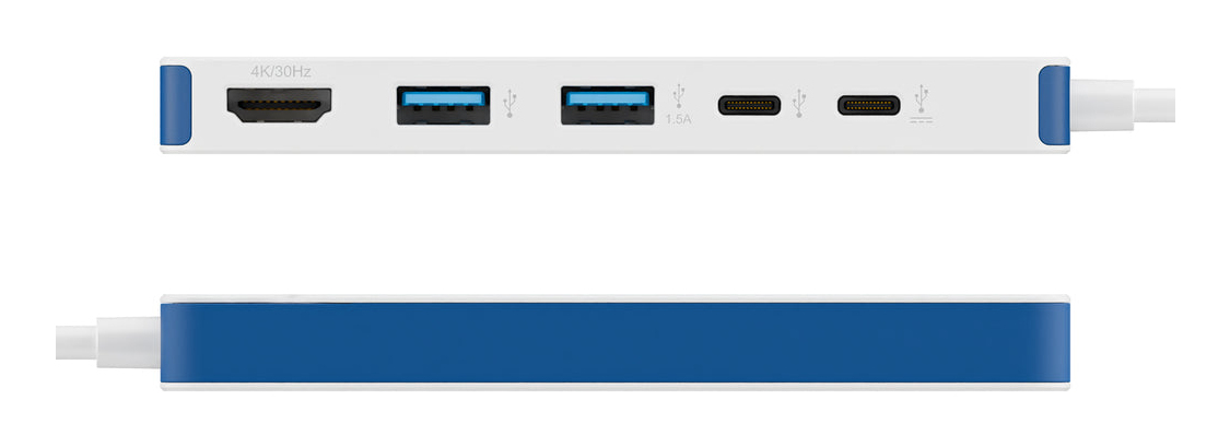 TARGUS Hyperdrive Flex 5 Port USB-c Hub (blue)