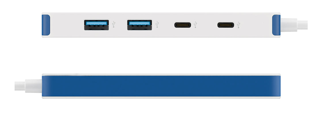 TARGUS Hyperdrive Flex 4 Port USB-c Hub (blue)