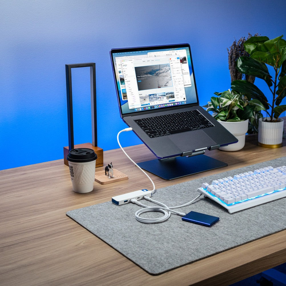 TARGUS Hyperdrive Flex 4 Port USB-c Hub (blue)