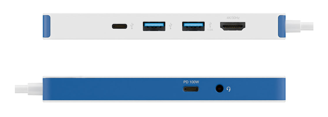 TARGUS Hyperdrive Flex 8 Port USB-c Hub (blue)