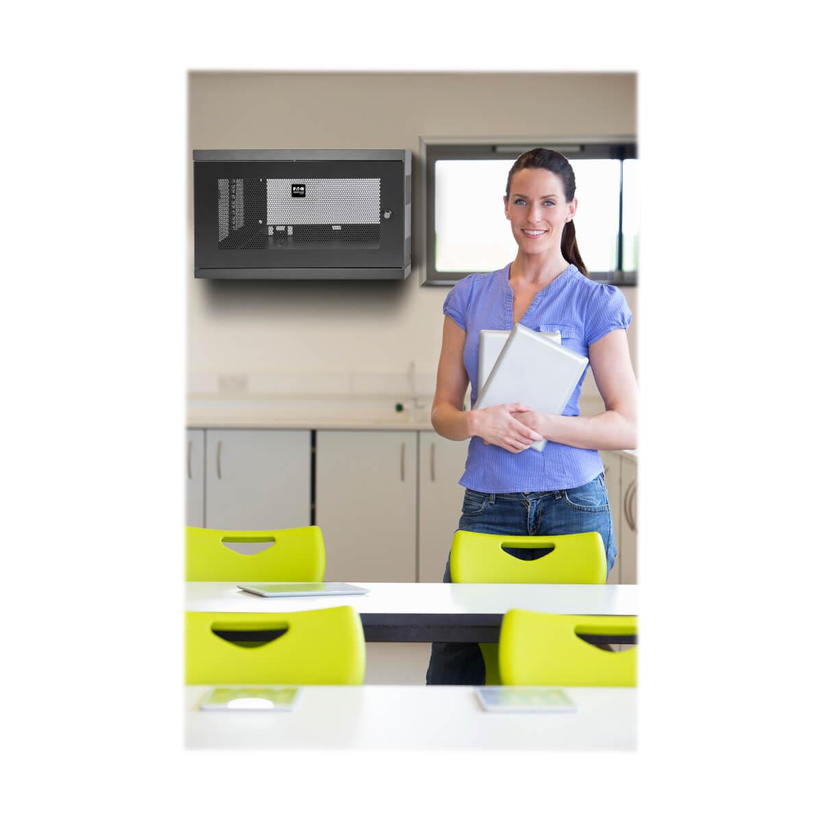 EATON CORPORATION 9U WALL MOUNT RACK ENCLOSURE
