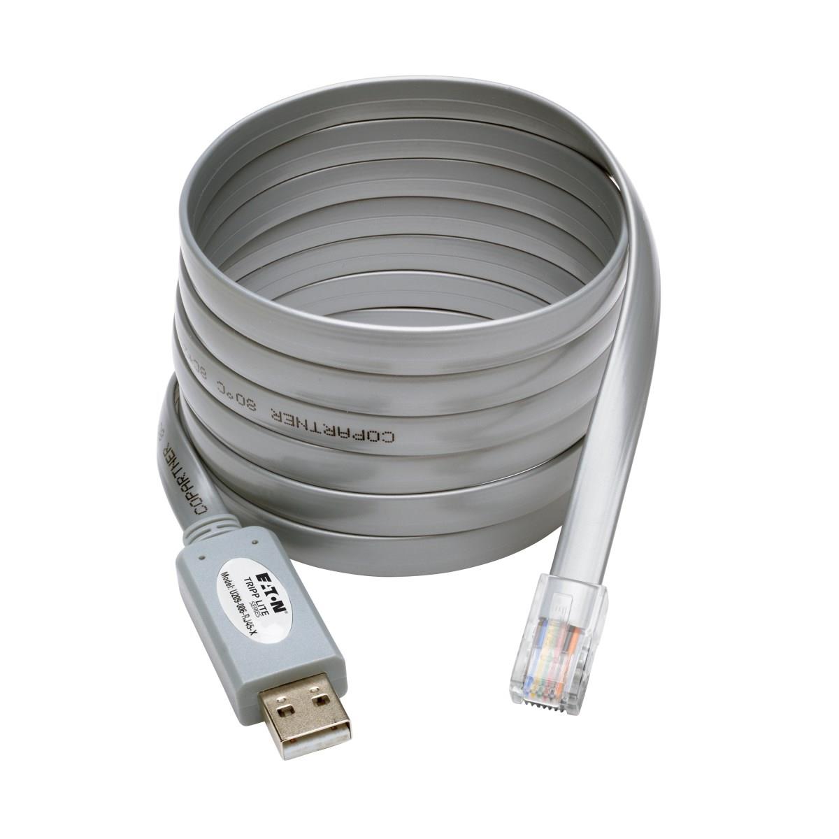 EATON CORPORATION USB TO RJ45 ROLLOVER CABLE M/M