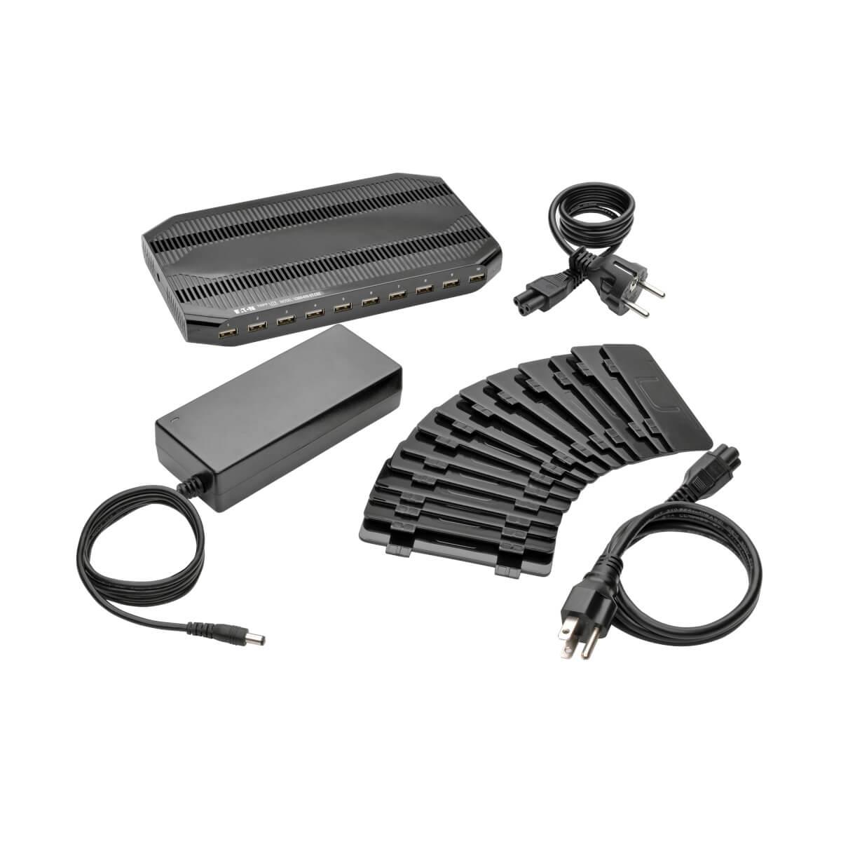 EATON CORPORATION 10-PORT USB CHARGING STATION 12V 8A (96W) / SCHUKO POWER CORD