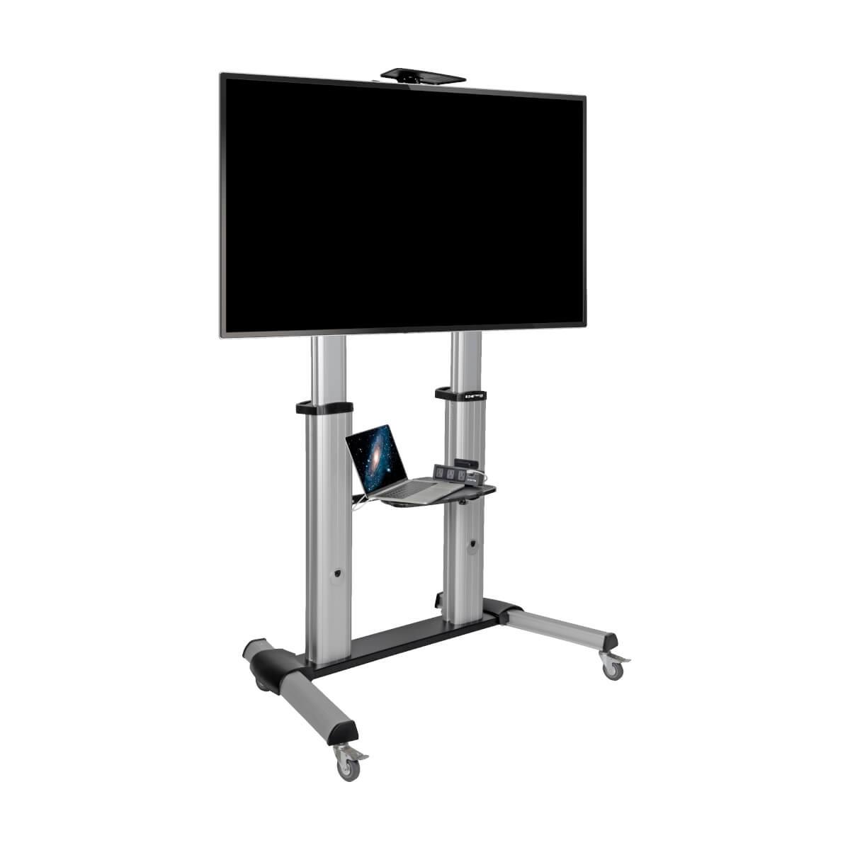 EATON CORPORATION MOBILE FLAT-PANEL FLOOR STAND 60IN /100IN TVS MNTRS HEAVY-DUTY