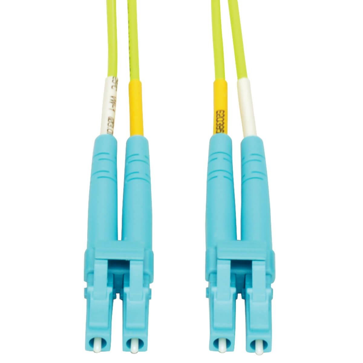 EATON CORPORATION LC TO LC MULTIMODE DUPLEX FIBER PATCH CBL OM5 LIME GREEN 3M
