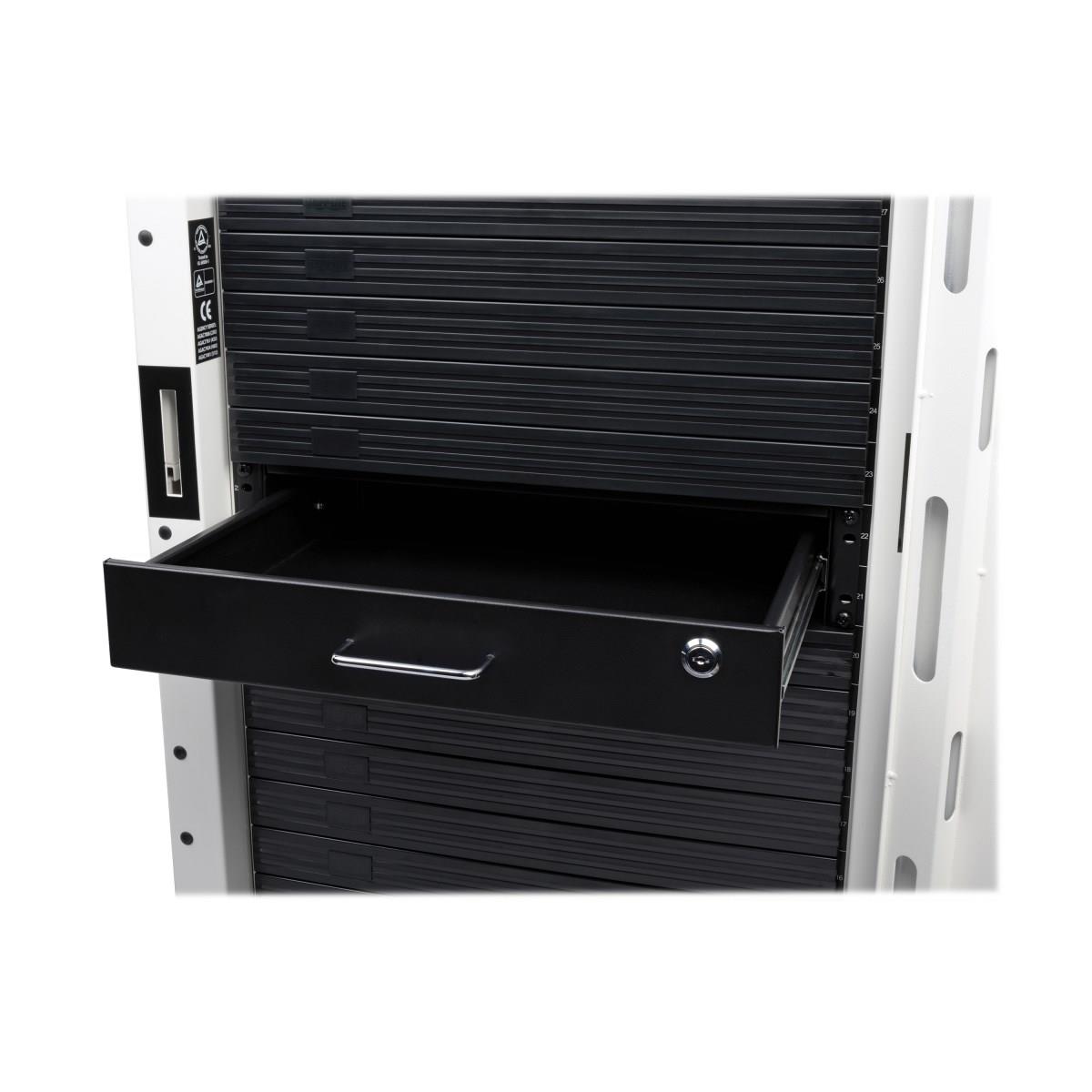 EATON CORPORATION 2U RACK-MOUNT STORAGE DRAWER LOCKING 22 KG CAPACITY