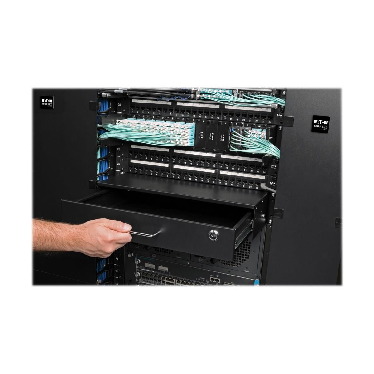 EATON CORPORATION 2U RACK-MOUNT STORAGE DRAWER LOCKING 22 KG CAPACITY