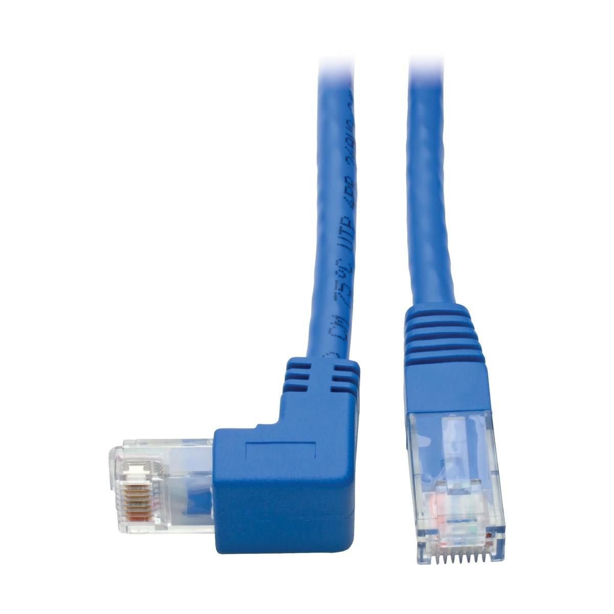 EATON CORPORATION TRIPP LITE Patch Cable - CAT6 - molded - 30cm - Blue - Right-Angle Down