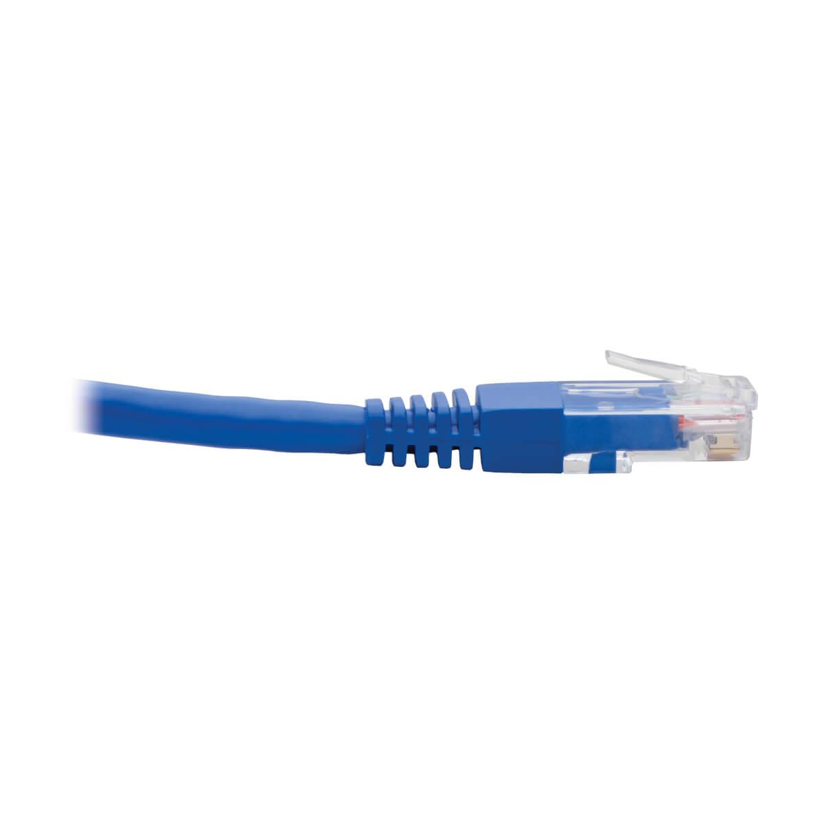 EATON CORPORATION TRIPP LITE Patch Cable - CAT6 - molded - 30cm - Blue - Right-Angle Down