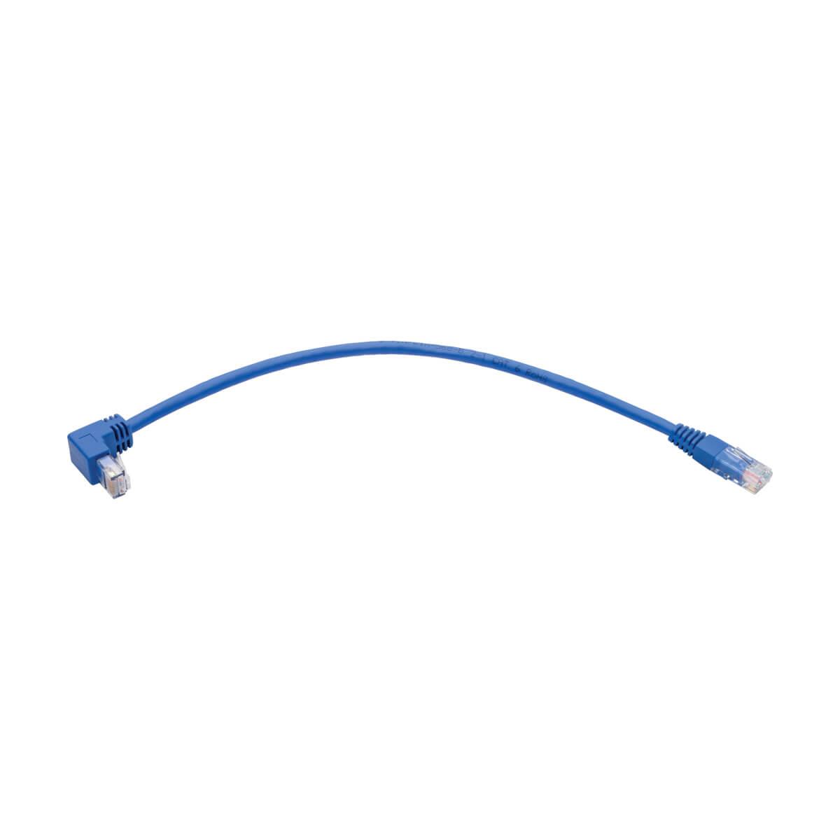 EATON CORPORATION TRIPP LITE Patch Cable - CAT6 - molded - 30cm - Blue - Right-Angle Down