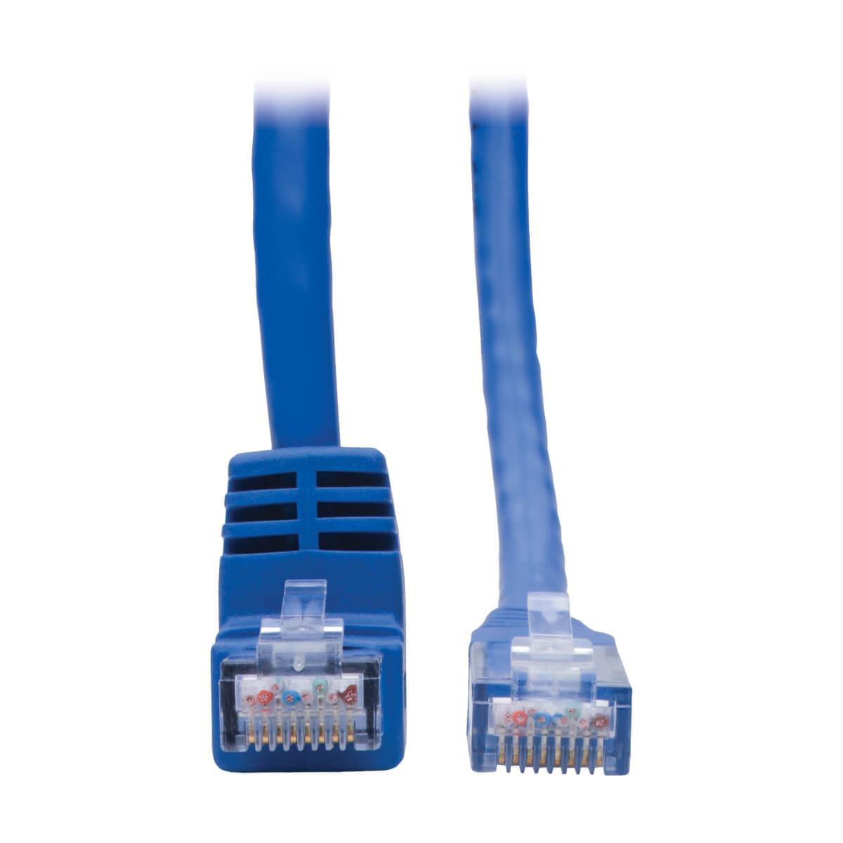 EATON CORPORATION TRIPP LITE Patch Cable - CAT6 - molded - 30cm - Blue - Right-Angle Down