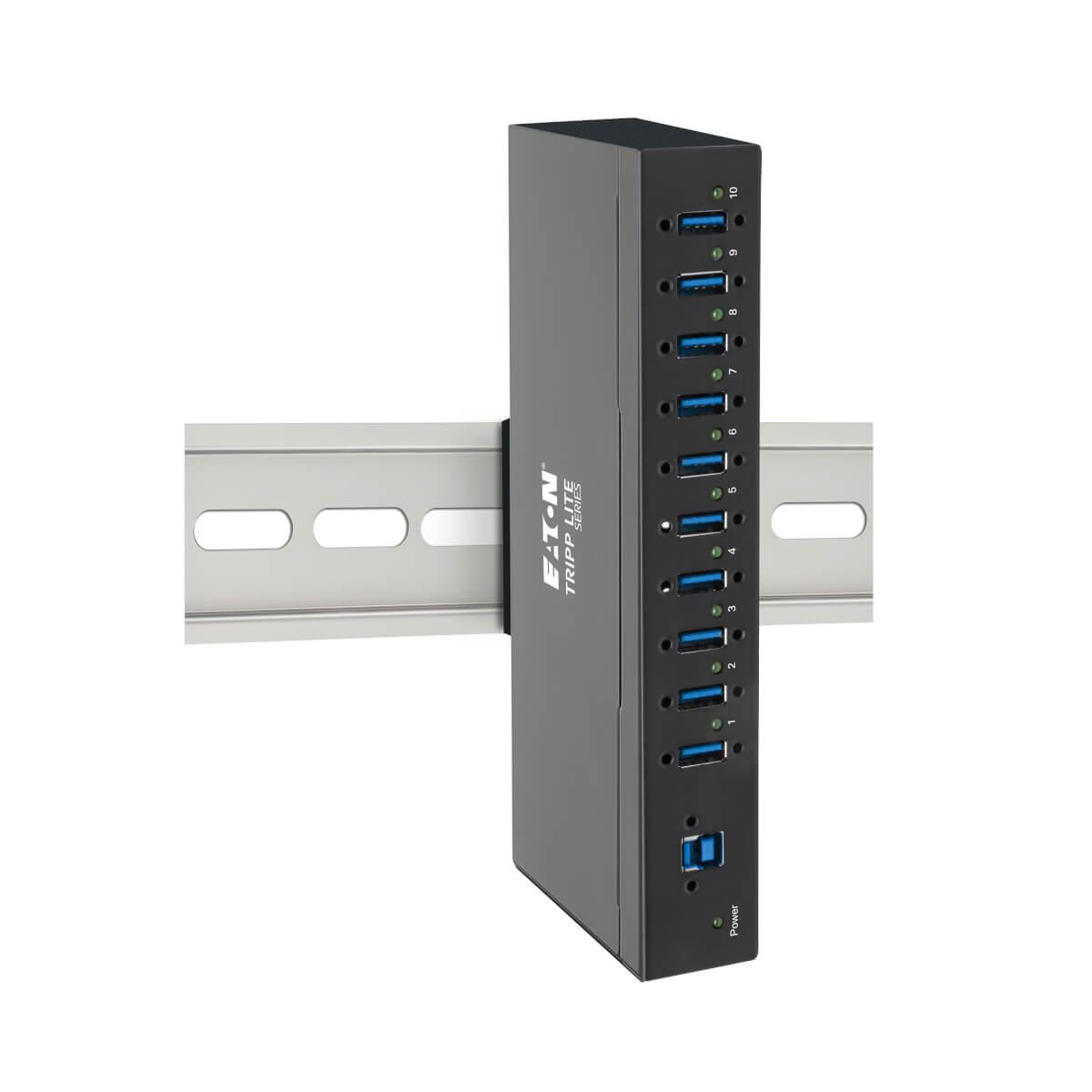 EATON CORPORATION 10-PORT INDUSTRIAL-GRADE USB3.0 HUB 20 KV ESD IMMUNITY MOUNTABLE