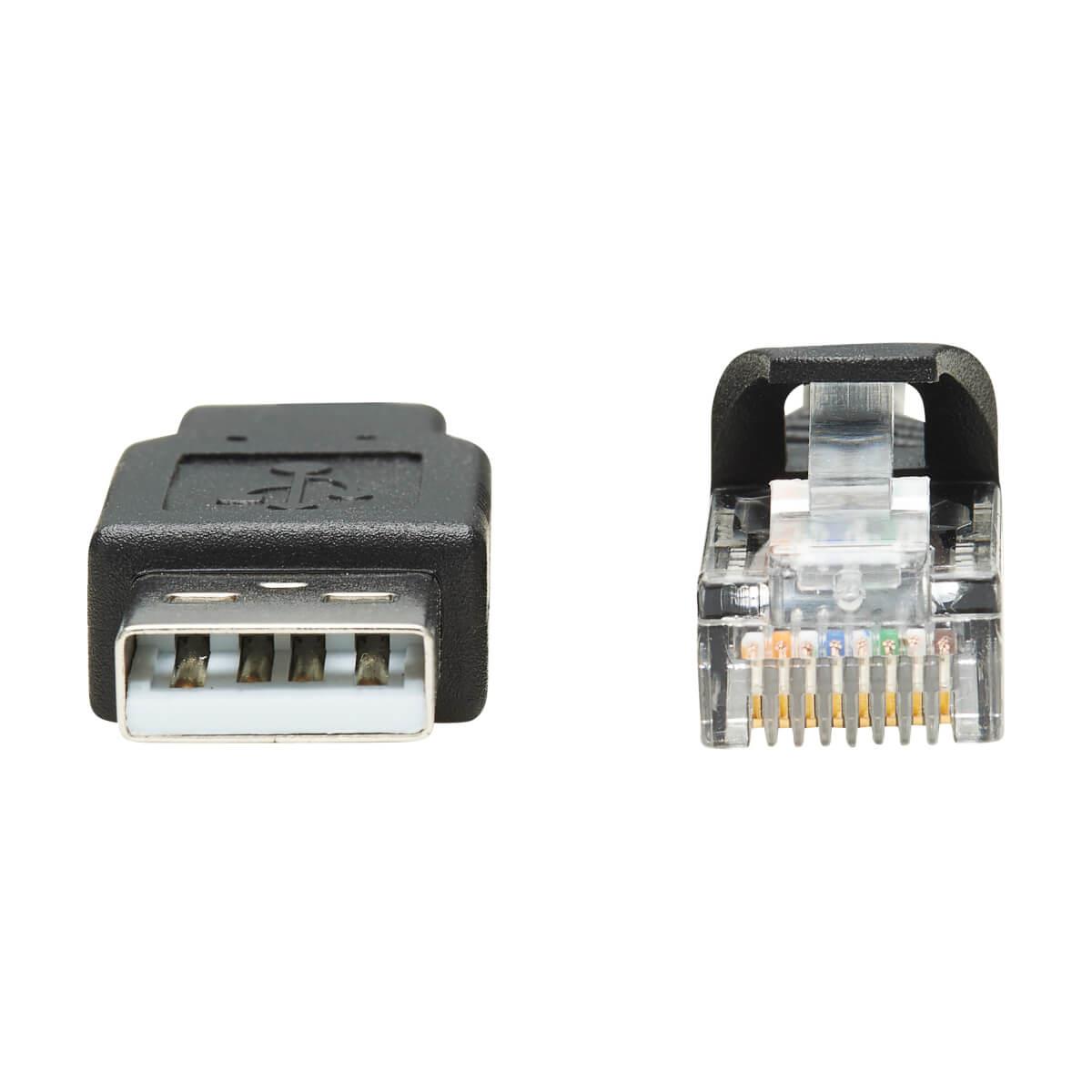 EATON CORPORATION USB-A TO RJ45 ROLLOVER CONSOLE CBL M/M CISCO 250 KBPS BLK 4.57M