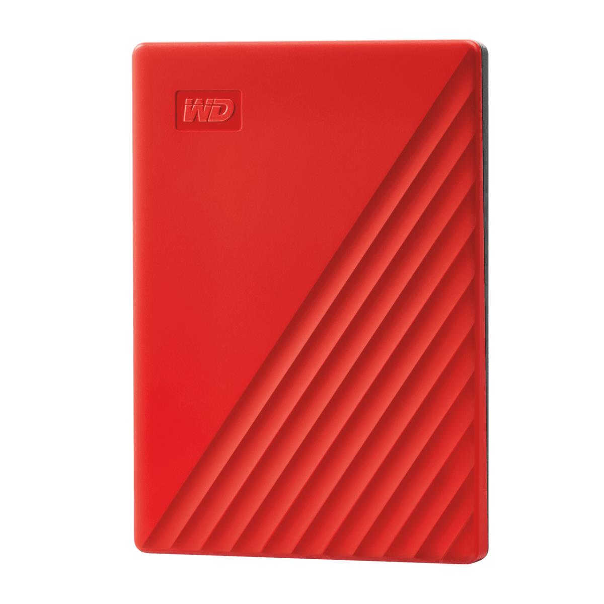 WESTERN DIGITAL Hard Drive - My Passport - 4TB - USB-A/C 3.2 Gen 1 - Red
