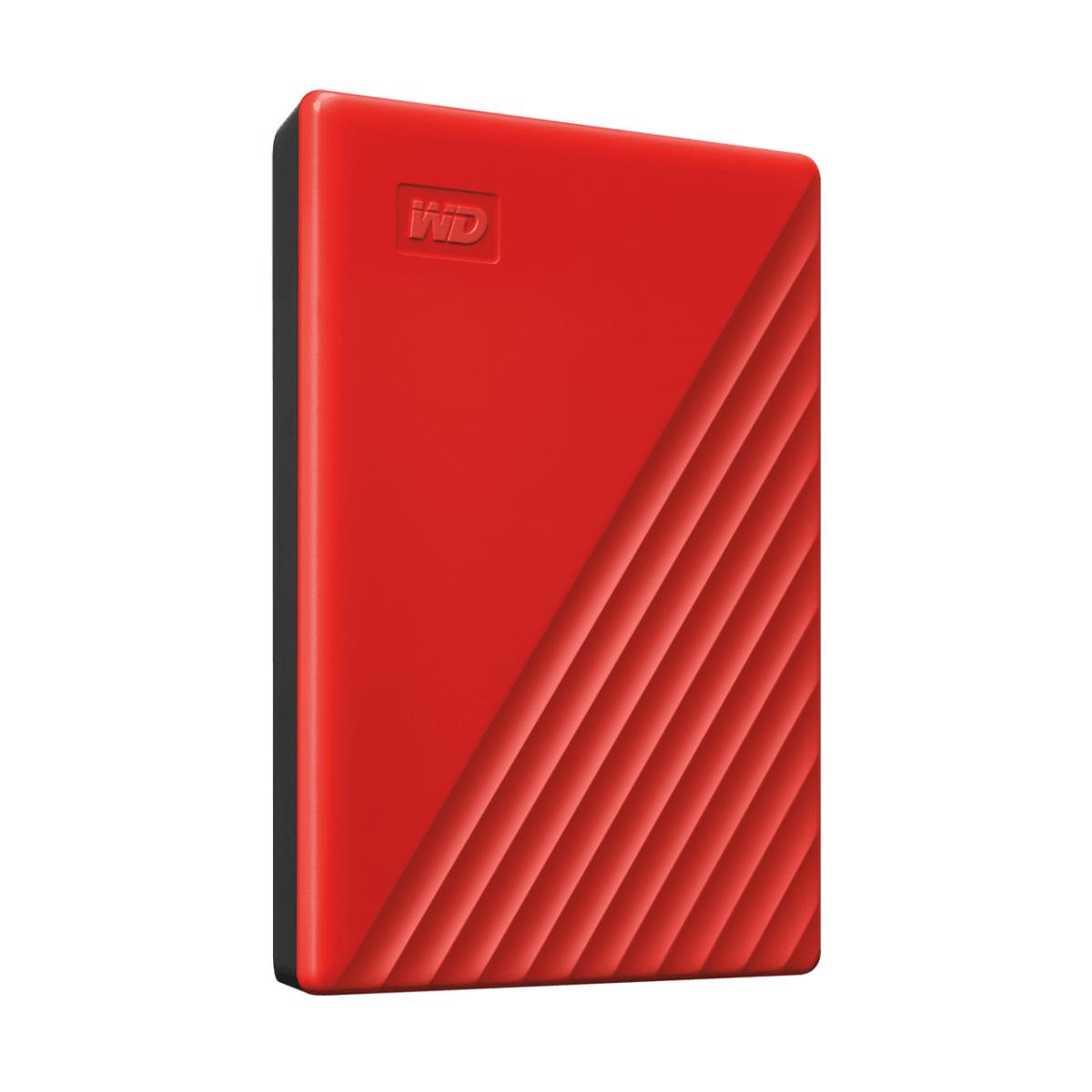 WESTERN DIGITAL Hard Drive - My Passport - 4TB - USB-A/C 3.2 Gen 1 - Red